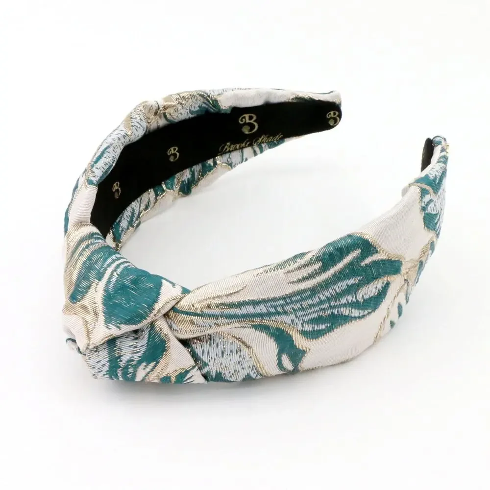The Teal Hibiscus Brocade